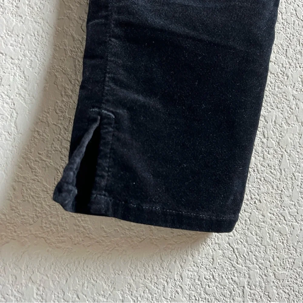 Rag & Bone Nina High Rise Ankle Skinny Black Velvet Pants Size 26